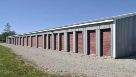 Row of units at Portland Storage Units on Wayne Street.