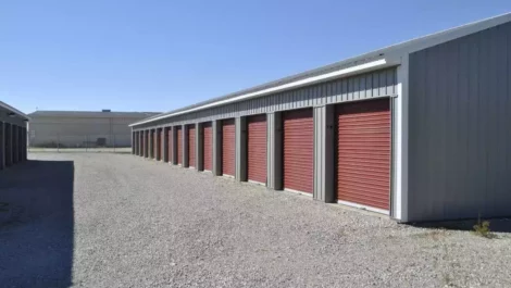 Drive up units at Portland Storage Units on Wayne Street.