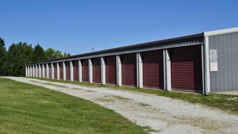 Storage units in Lewiston, IL.