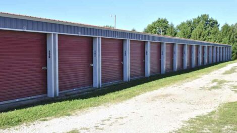 Storage units in Lewiston, IL.