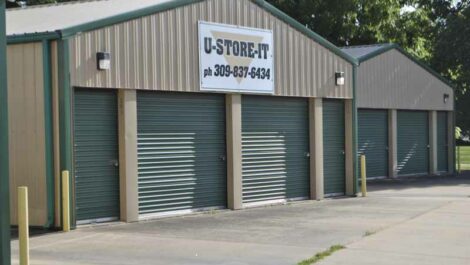 Storage units in Colchester, IL.