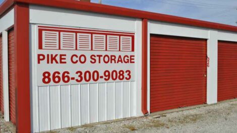 Storage units in Pittsfield, IL.