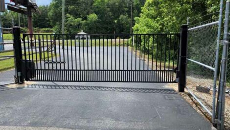 Gated storage in Anniston, AL.