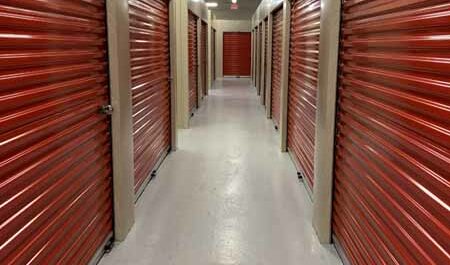Indoor storage units in Bryan, TX.