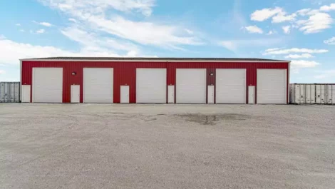 Row of units at Surelock Storage.